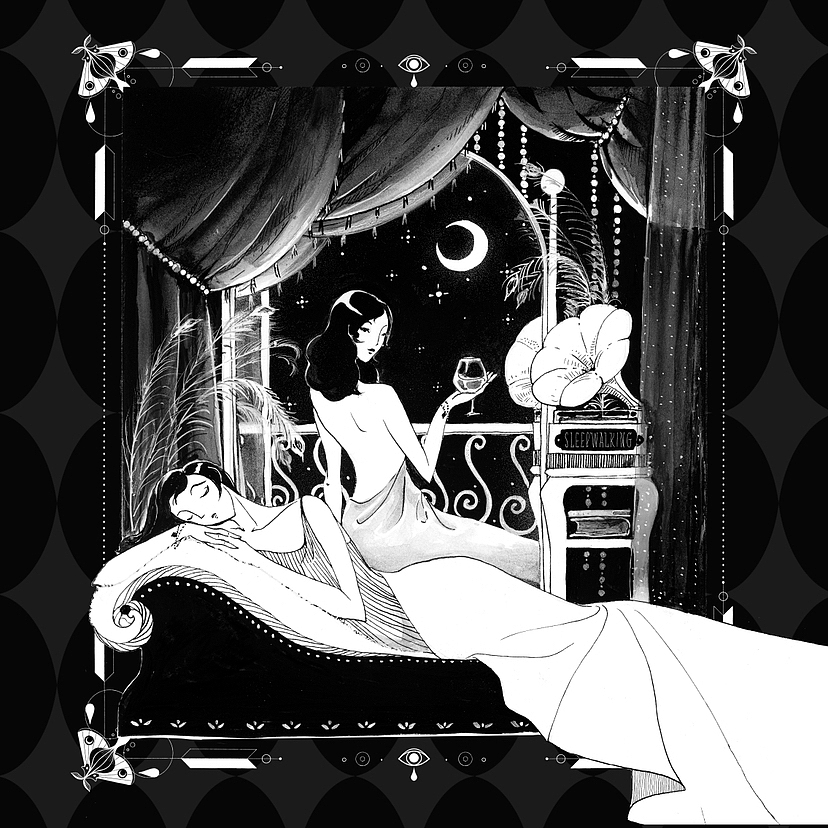 《都市传说》专辑「梦游症」插画
