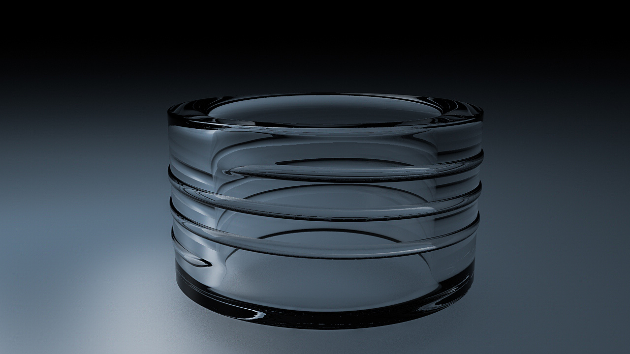 一个玻璃螺纹瓶口