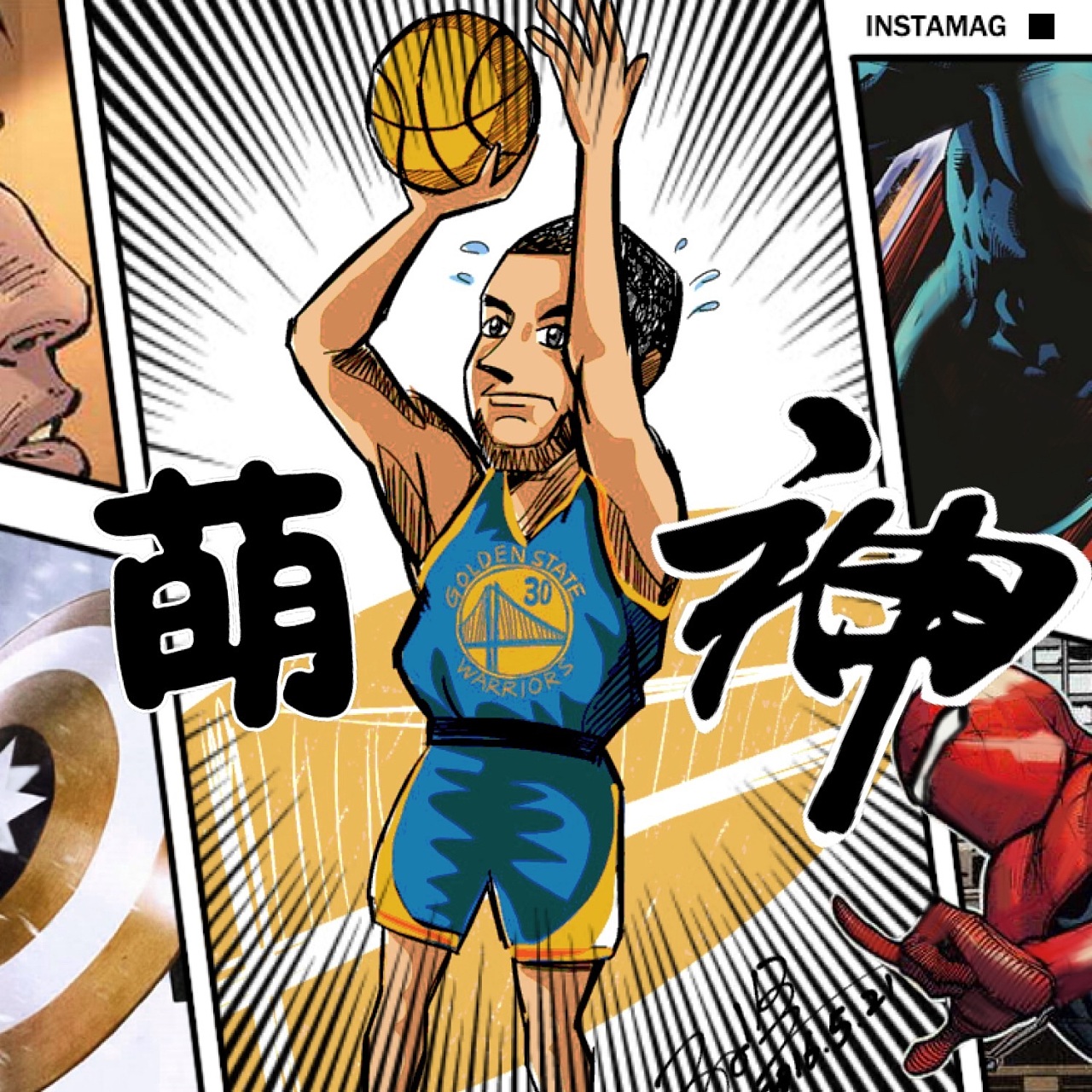 NBA卡通球星设计图__海报设计_广告设计_设计图库_昵图网nipic.com