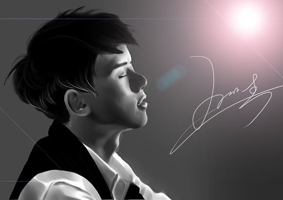 我是歌手张杰（图ZMTUwMjg0MDQ=） - 商业插画 - 站酷设计师唐朝丽子原创素材 - 站酷ZCOOL