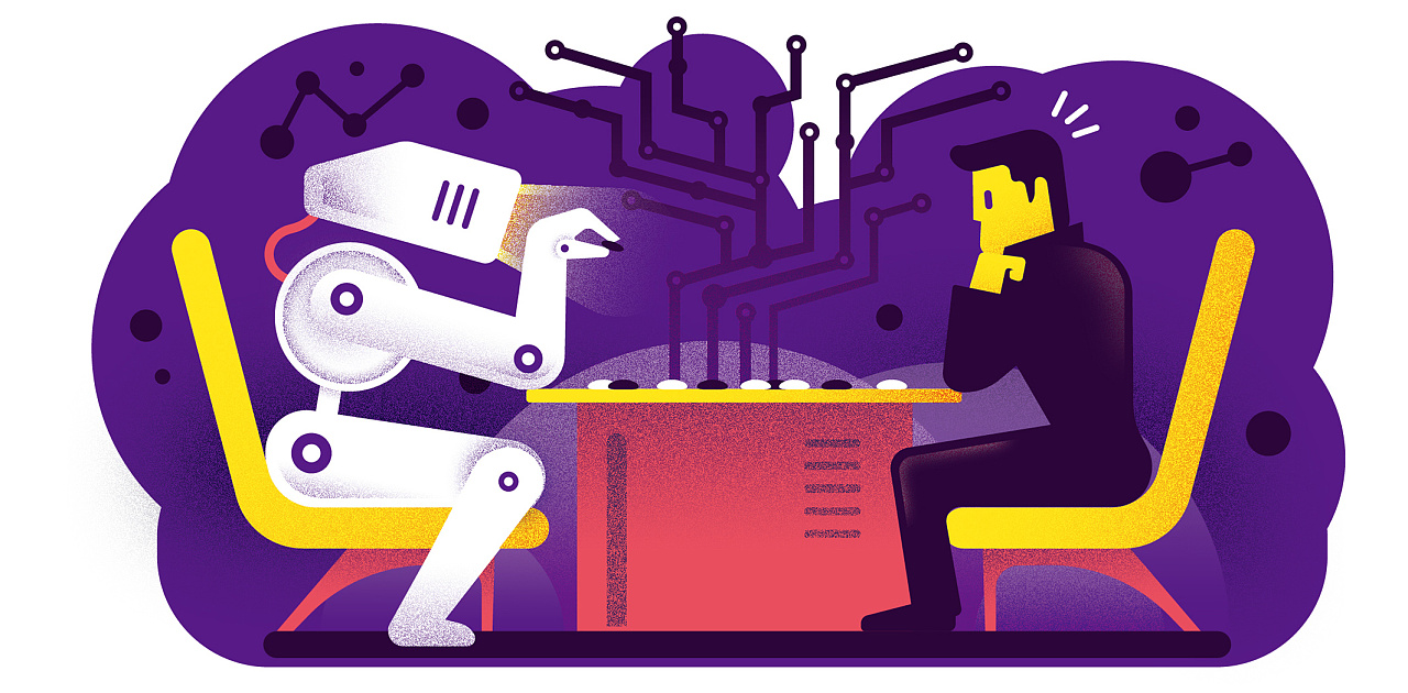 künstliche intelligenz 人工智能|插画|商业插画|doonstudio - 原创