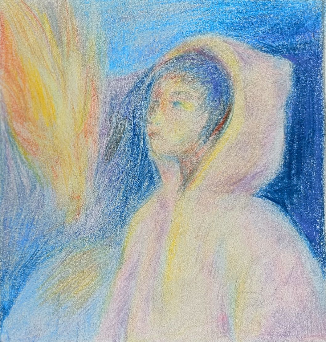 梦幻手绘插画 彩铅 印象派