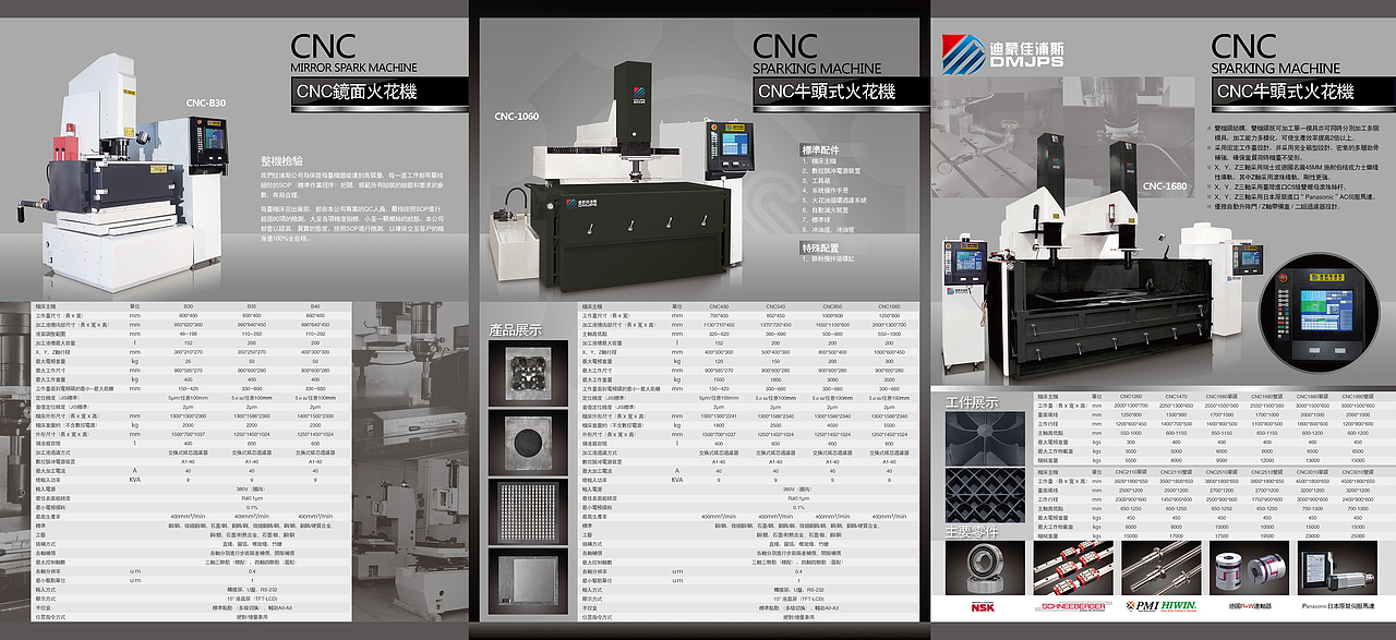 火花机镜面机折页设计