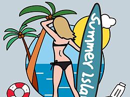 夏日海岛