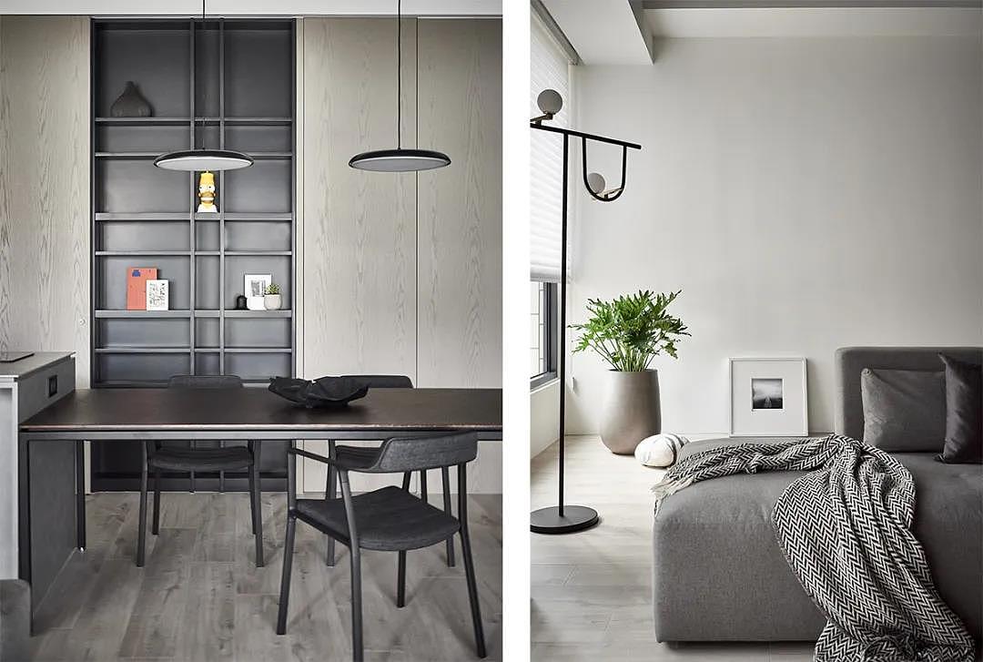 99m²现代质感大平层,灰色系的搭配 