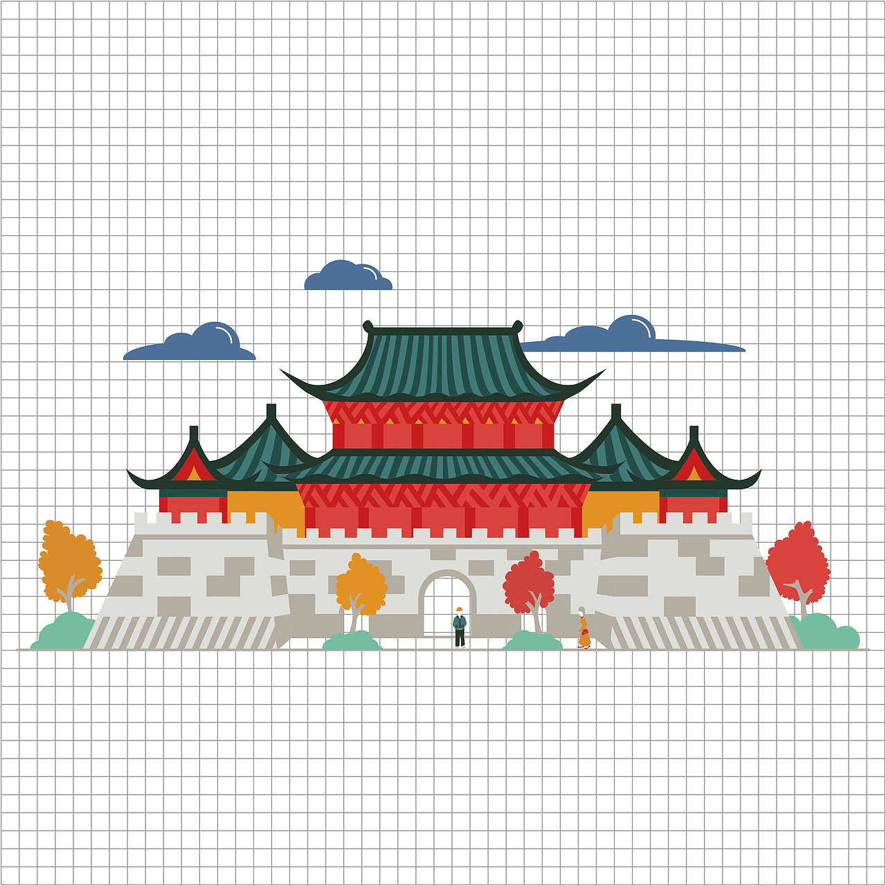 印象佛山——城市形象插画图形设计（图ZMTIxODk1NDg4） - 艺术插画 - 站酷设计师TIHOSIU原创素材 - 站酷ZCOOL