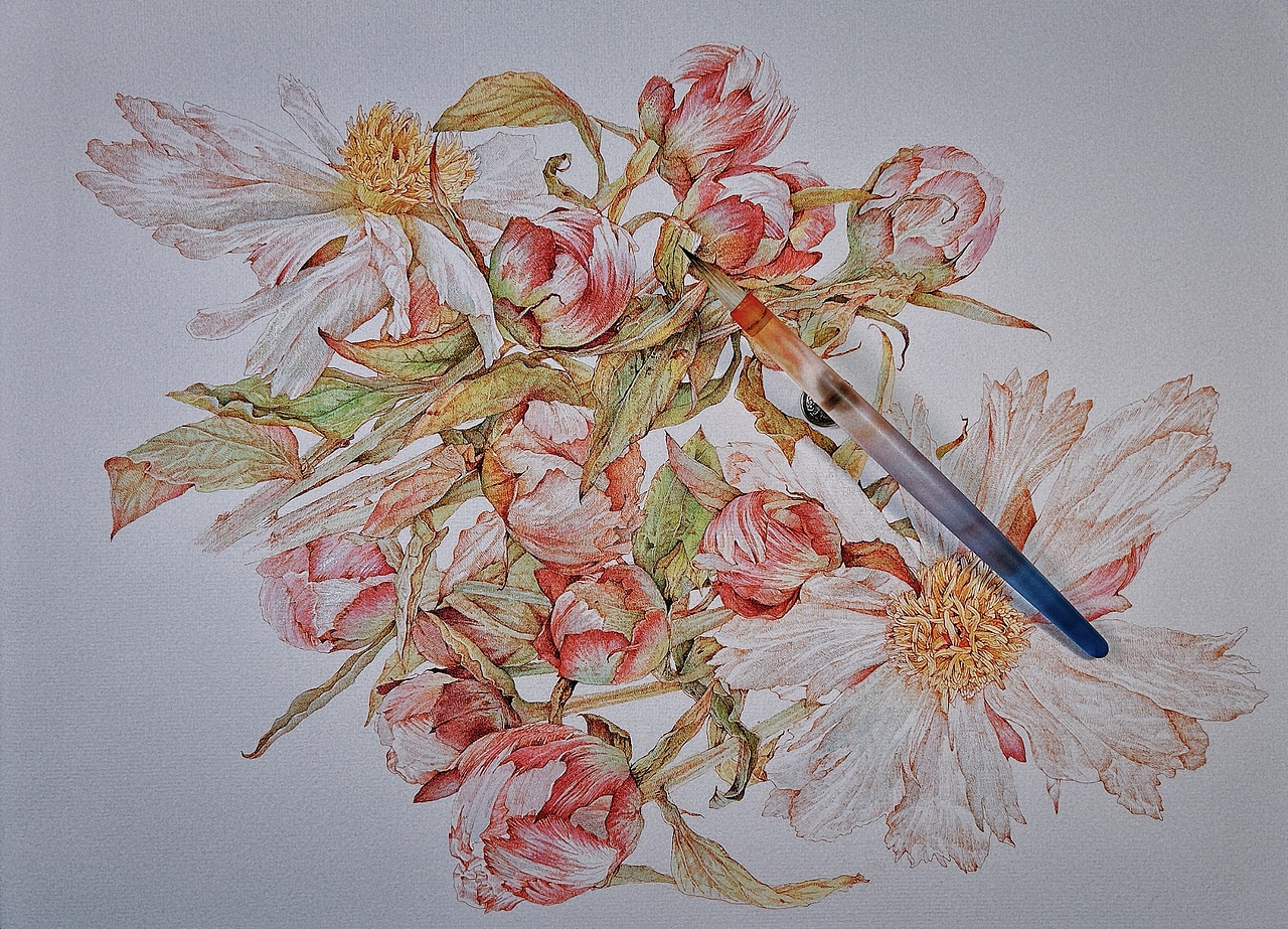 蘸水逆针管笔|麒麟丸芍药(图ZMzcxNzg0MTAw) - 艺术插画 - 站酷设计师CatCastleDZ原创素材 - 站酷ZCOOL