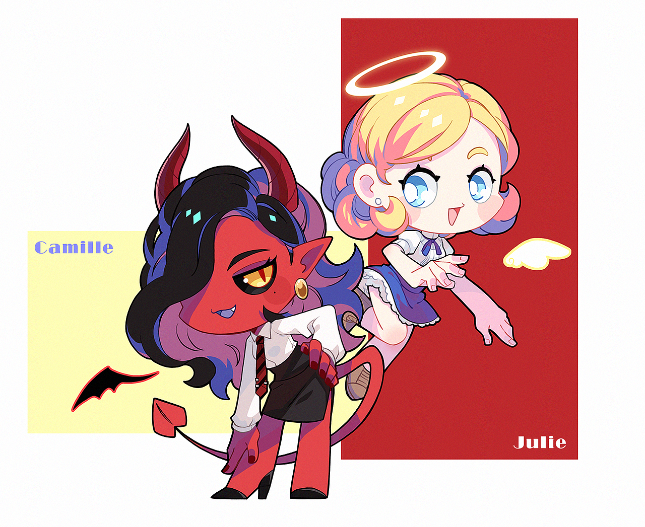 恶魔卡米尔&天使朱莉