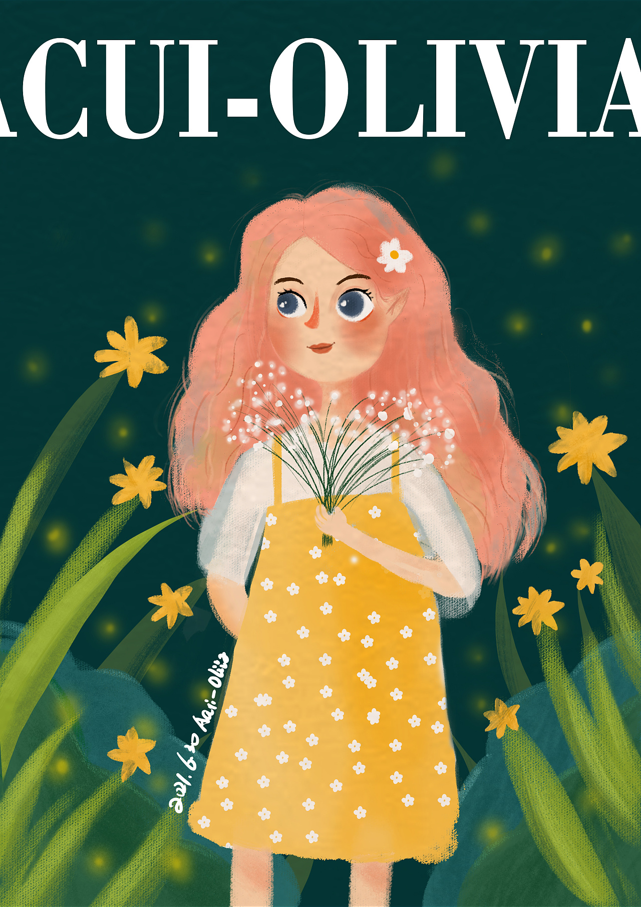 萤火虫女孩|插画|创作习作|崔到东边看日出 - 原创作品 - 站酷 (zcool