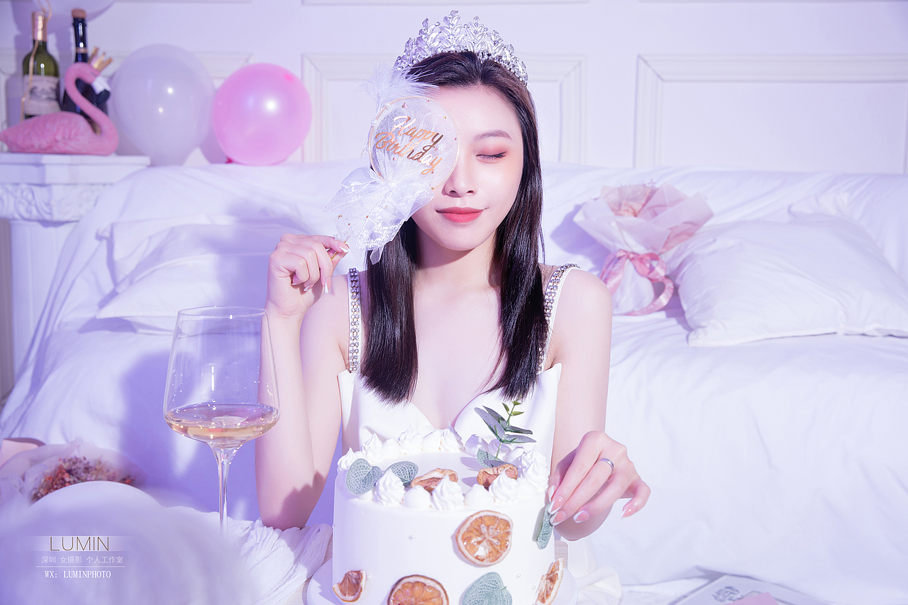 #深圳约拍生日写真 留念照   生日拍照 蛋糕蜡