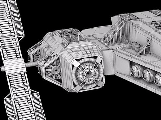 飞船建模（个人主页-ZMjU5MDM0Njg=） - 机械/交通 - 站酷设计师cosmoszhu1989原创素材 - 站酷ZCOOL