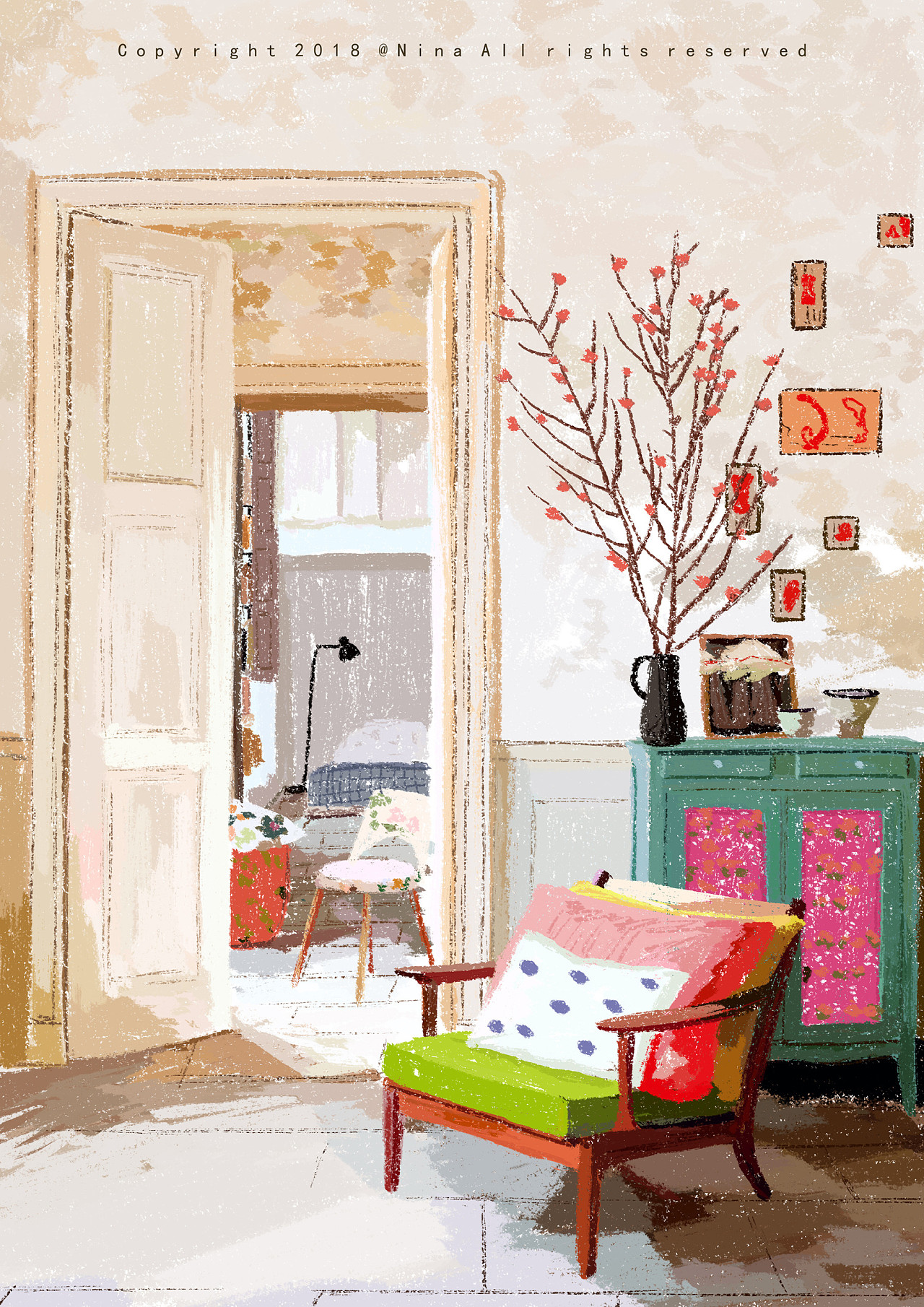 窝在我的身边摆一张双人床 一个小书桌想要一个房间 带有落地窗登录