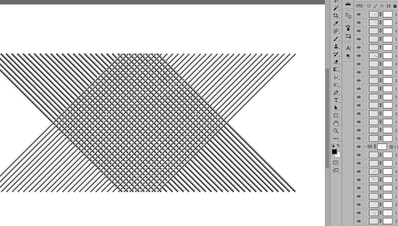 封尾处是一根一根叠加画完后、裁剪出来做自定义图案