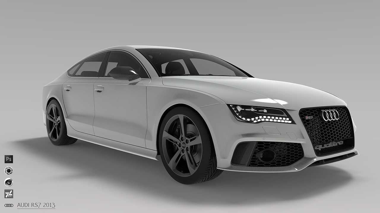 Audi RS7 2013 渲染（图ZMTA1NDkxMzE2） - 机械/交通 - 站酷设计师ganjinlong原创素材 - 站酷ZCOOL