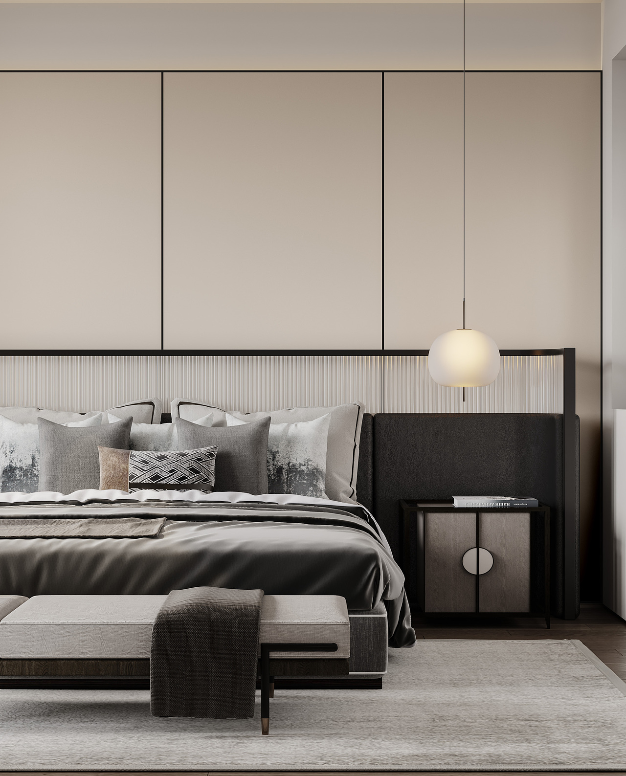 现代简单明快样板间（图ZMjc1MzA5NTg0） - 家装设计 - 站酷设计师Renderer原创素材 - 站酷ZCOOL