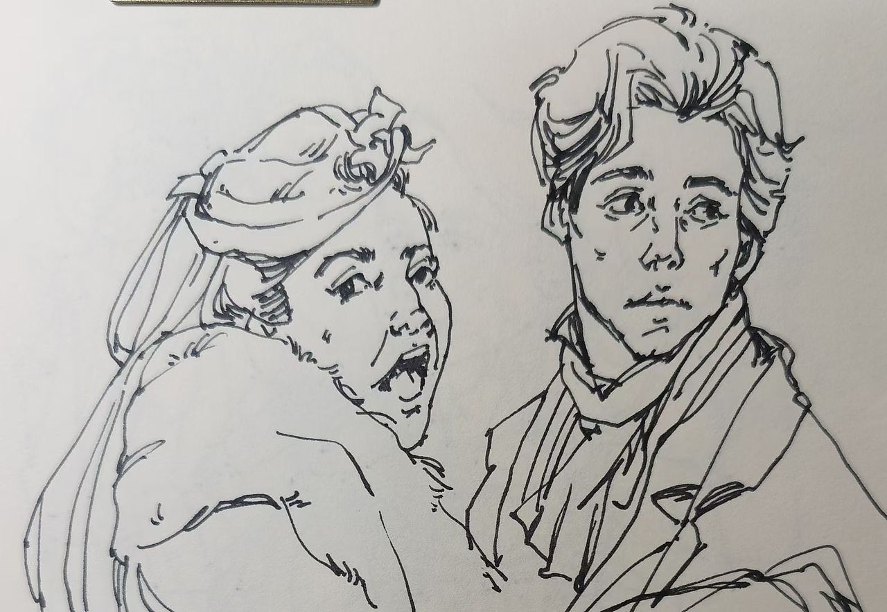 近日速写（图ZMzE1NDMwOTE2） - 绘画 - 站酷设计师张晓睿原创素材 - 站酷ZCOOL