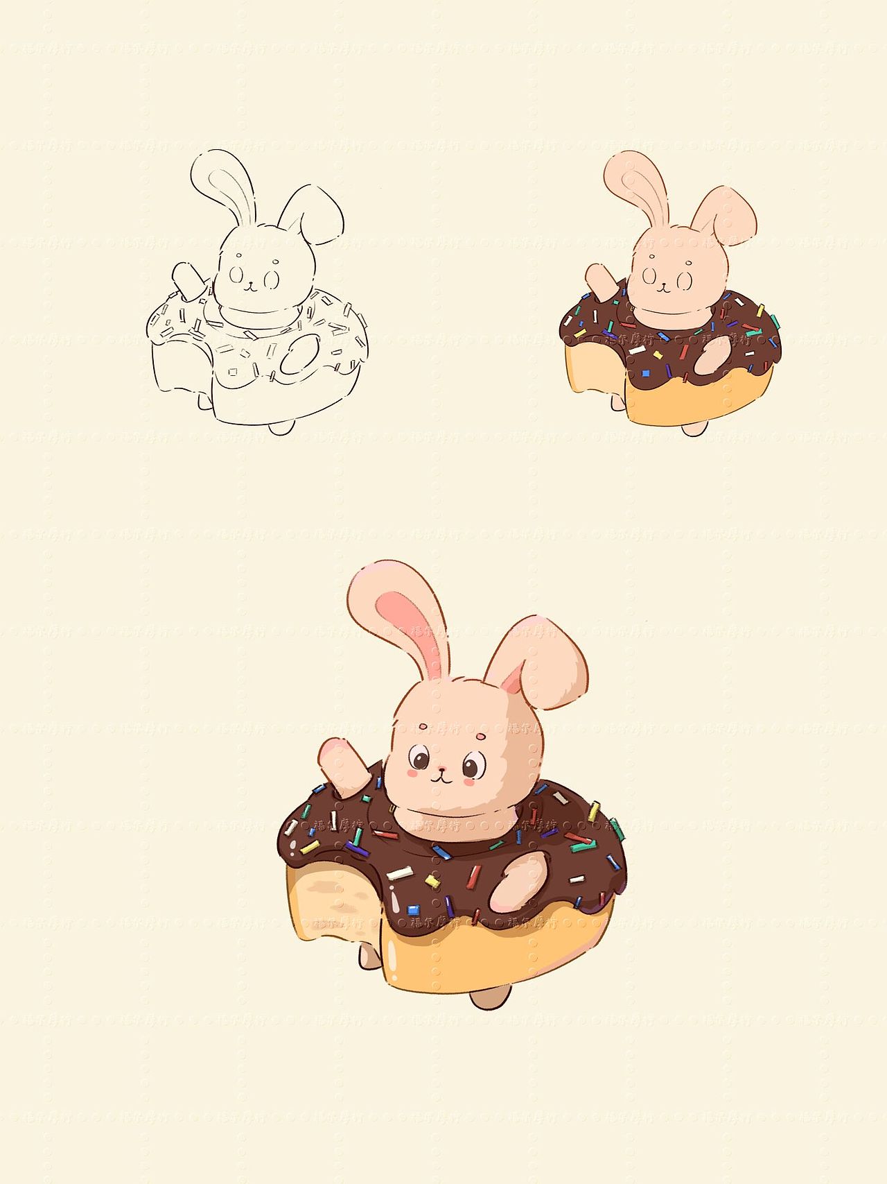 原创插画|甜点+动物=??