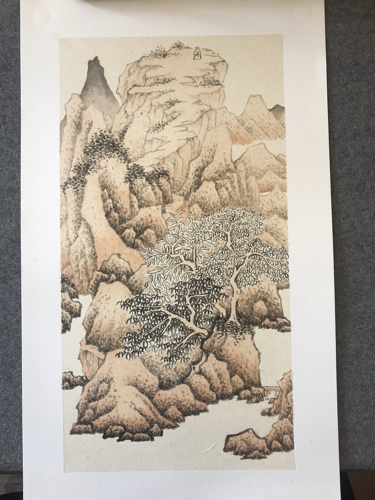 第一张青绿山水|纯艺术|绘画|今天是毕业日_临摹作品-站酷zcool