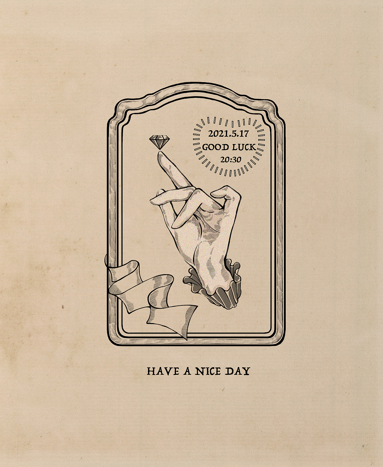 原创复古插画/LOGO设计/手与宝石（图ZMjU1MzA1MTQ0） - Logo - 站酷设计师starrystarryZ原创素材 - 站酷ZCOOL