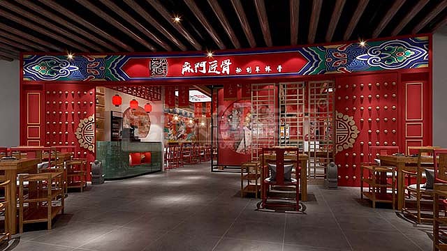 郑州国潮风火锅店设计 | 京创装饰餐饮空间设计作品