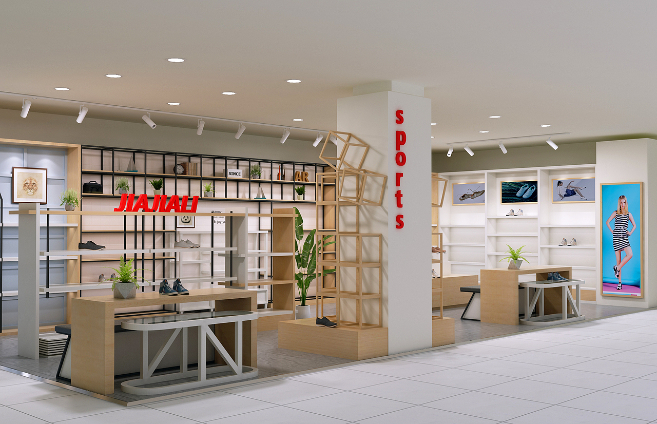 鞋店（图ZMTQ5ODExODUy） - 家装设计 - 站酷设计师KELP先生原创素材 - 站酷ZCOOL