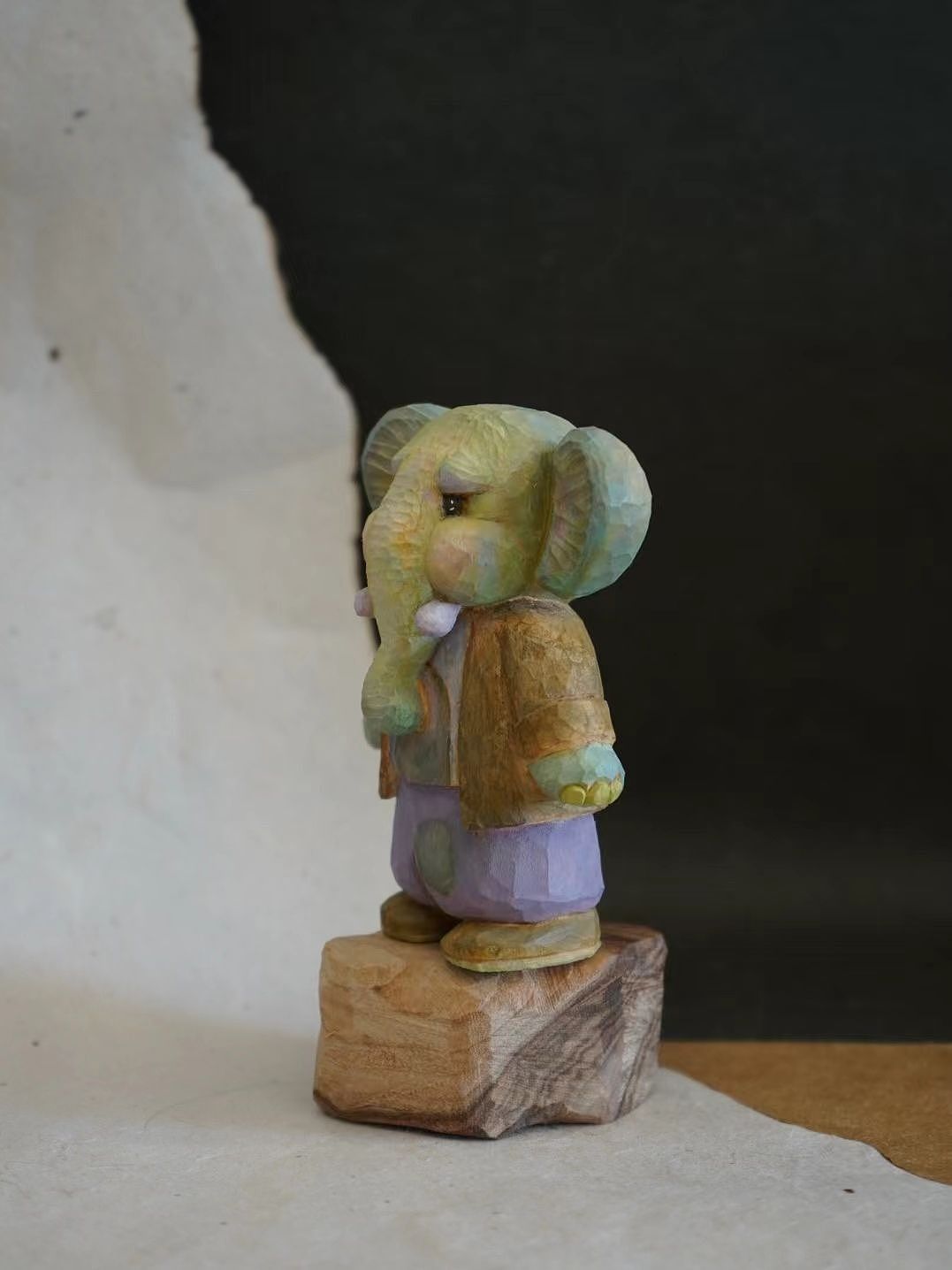 原创木作:森林象（图ZMzY3MjIwMDE2） - 雕塑 - 站酷设计师树点木作原创素材 - 站酷ZCOOL