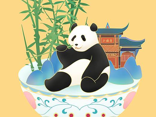 蜀有言插画设计