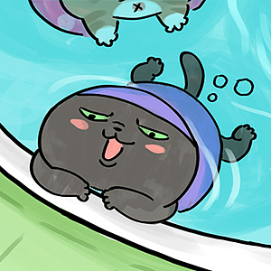 市井百喵-肥猫泡水（图ZNTU3ODg3NDg=） - 创作习作 - 站酷设计师zhizhi吱吱原创素材 - 站酷ZCOOL