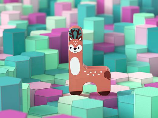 兔妈妈--可爱的动物叠叠高们