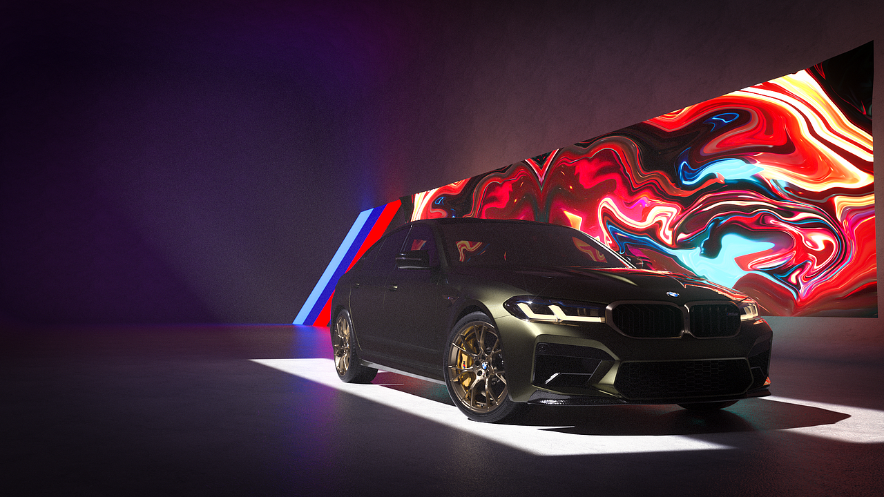BMW M5CS 2022 CGI（图ZMjgxMjEwMDQw） - 机械/交通 - 站酷设计师今天作业有点多原创素材 - 站酷ZCOOL