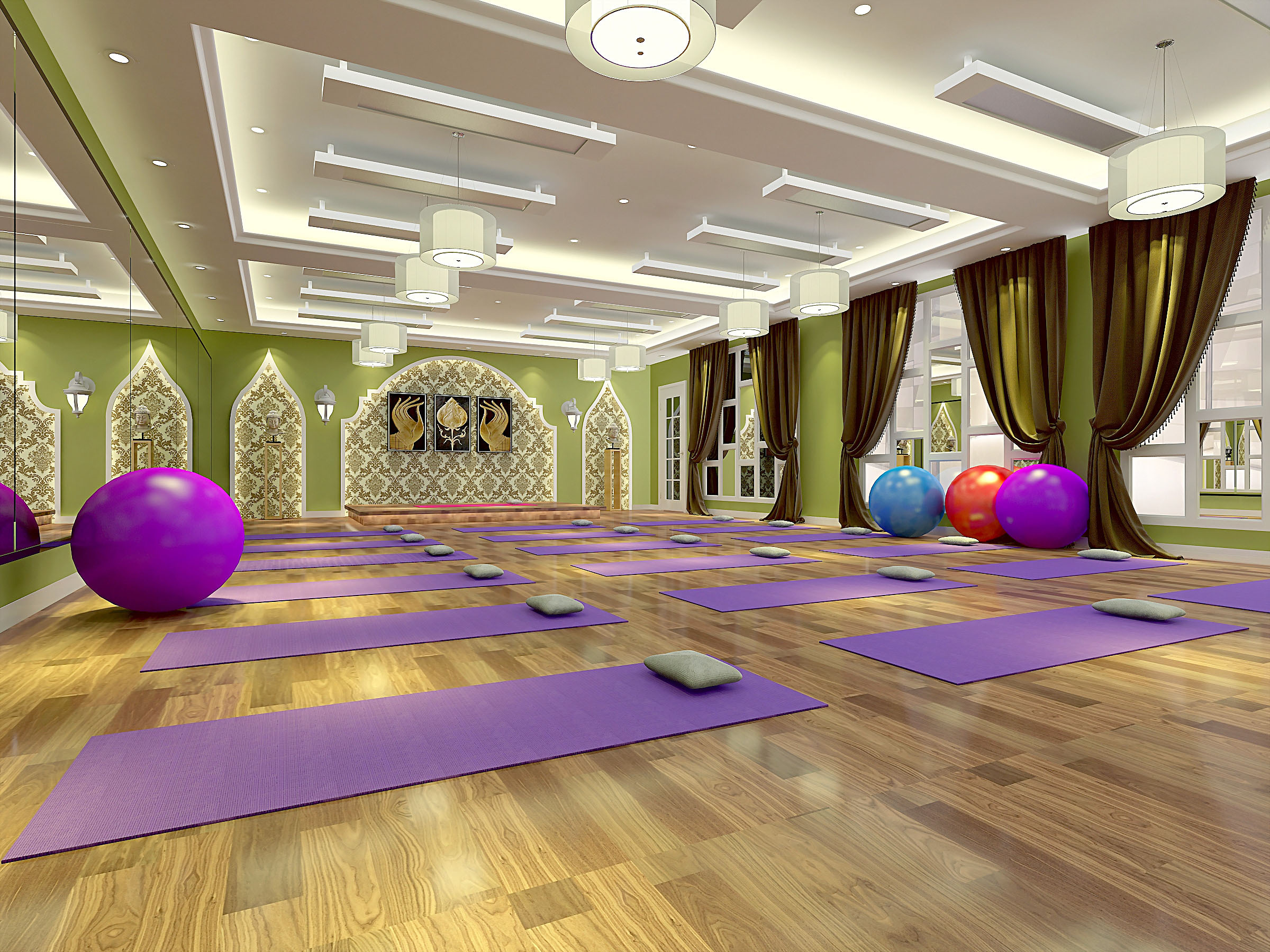 科威特·Tru3 Yoga瑜伽工作室 | ITGinteriors-设计案例-建E室内设计网