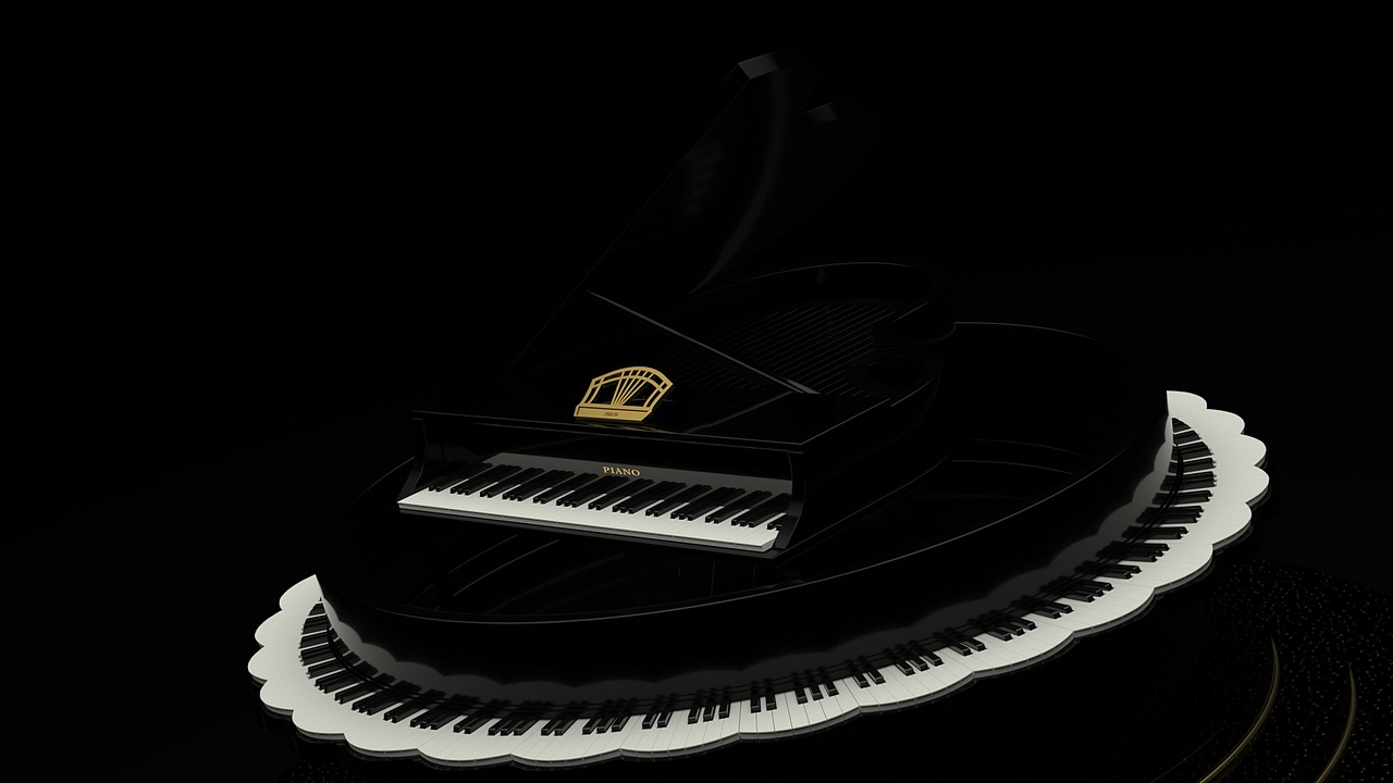 概念钢琴三维动画(原创练习作品)