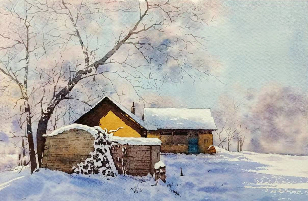 冬雪（图ZMjgyMTczNjg0） - 绘画 - 站酷设计师OYHQ欧阳海强原创素材 - 站酷ZCOOL