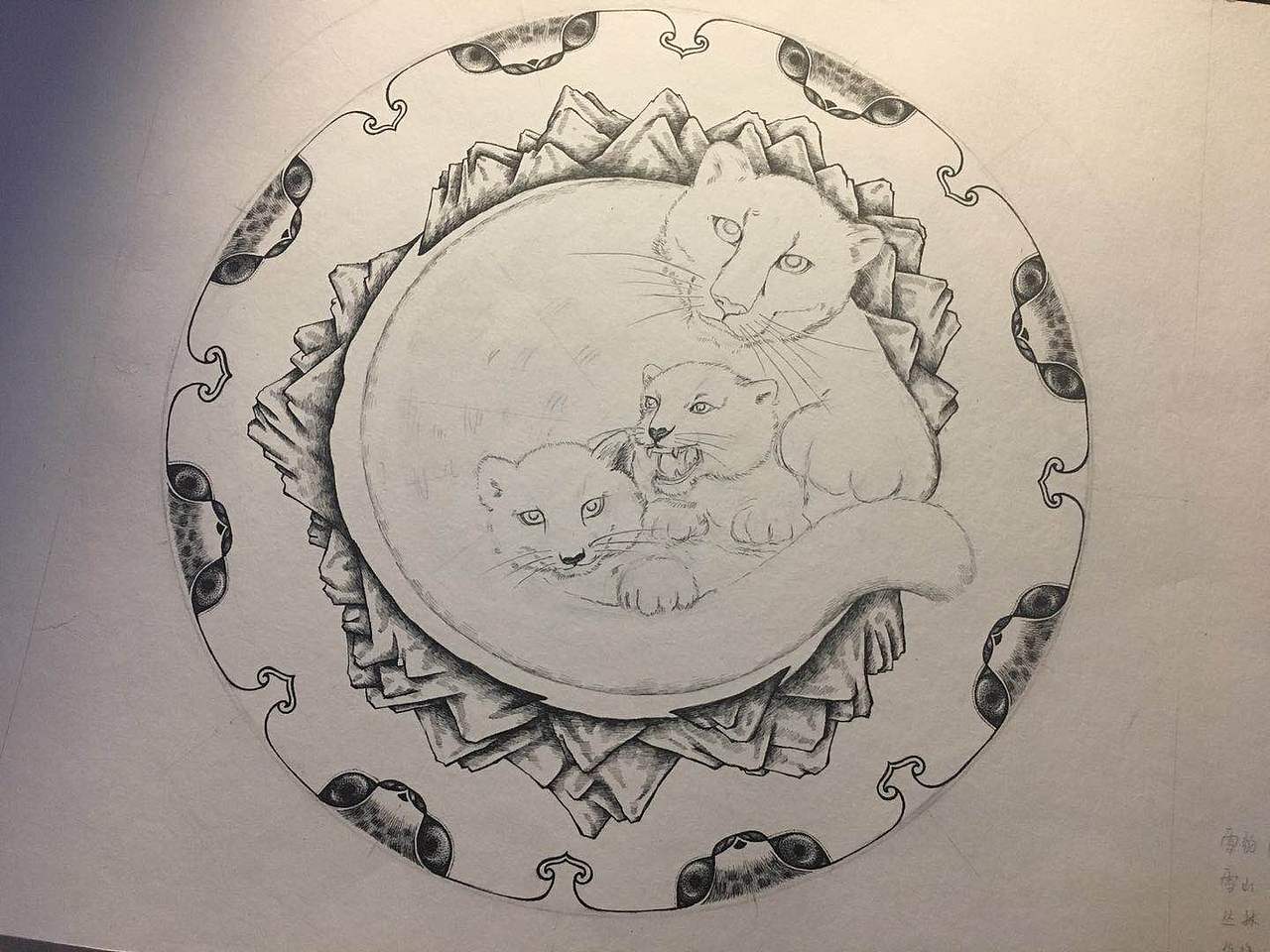 雪豹-怀抱（图ZMTMwNjIwNDQ4） - 商业插画 - 站酷设计师四美泥原创素材 - 站酷ZCOOL