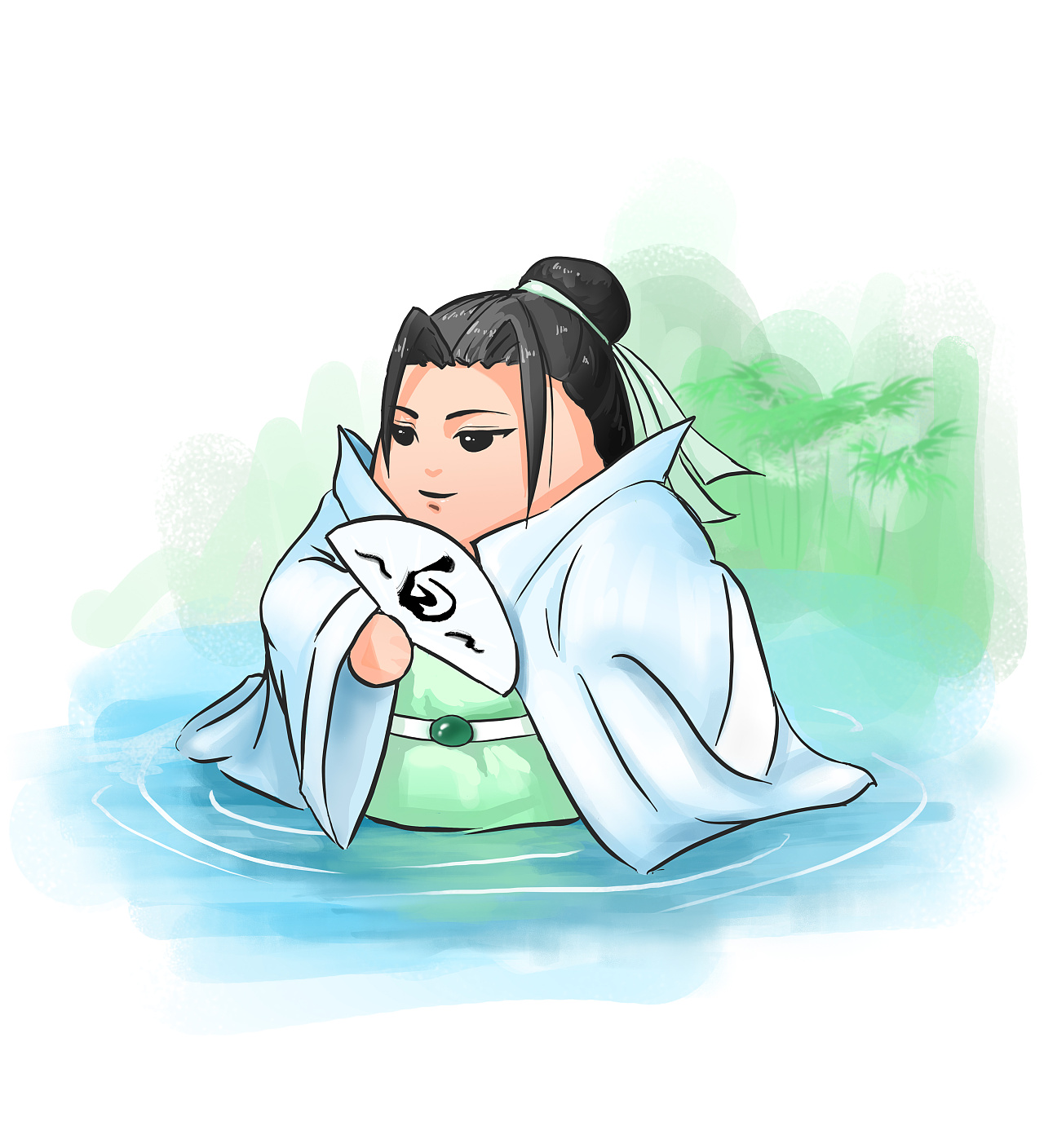 粽子拟人插画