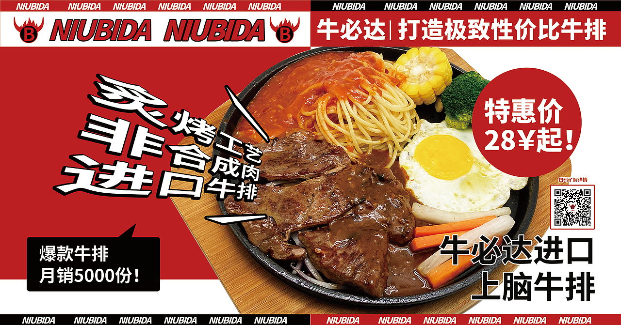 脑爆案例 —— 【牛必达牛排】打造极致性价比牛排！（图ZMjUzMTk5NjQ4） - 品牌 - 站酷设计师脑爆品牌策略原创素材 - 站酷ZCOOL