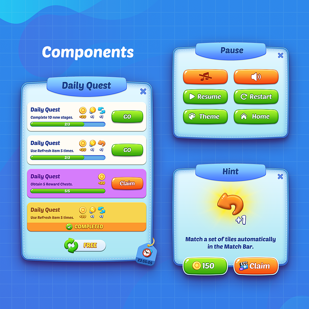 tile crush-UI设计(海外已上线)