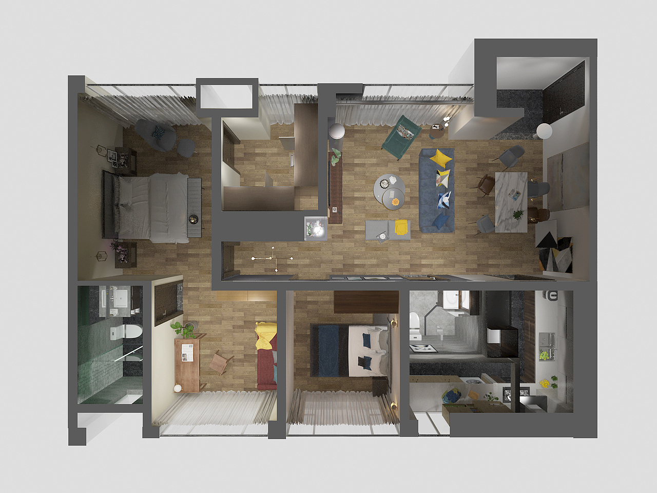 喜欢收藏手办的一家人