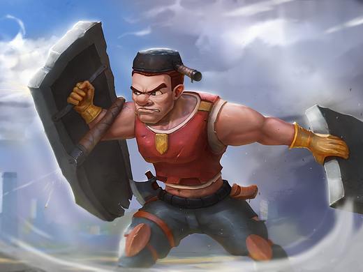 坦克肉盾1（個人主頁-ZMzk4MzQ0MzI=） - 游戲原畫 - 站酷設(shè)計師YoyoRun111原創(chuàng)素材 - 站酷ZCOOL