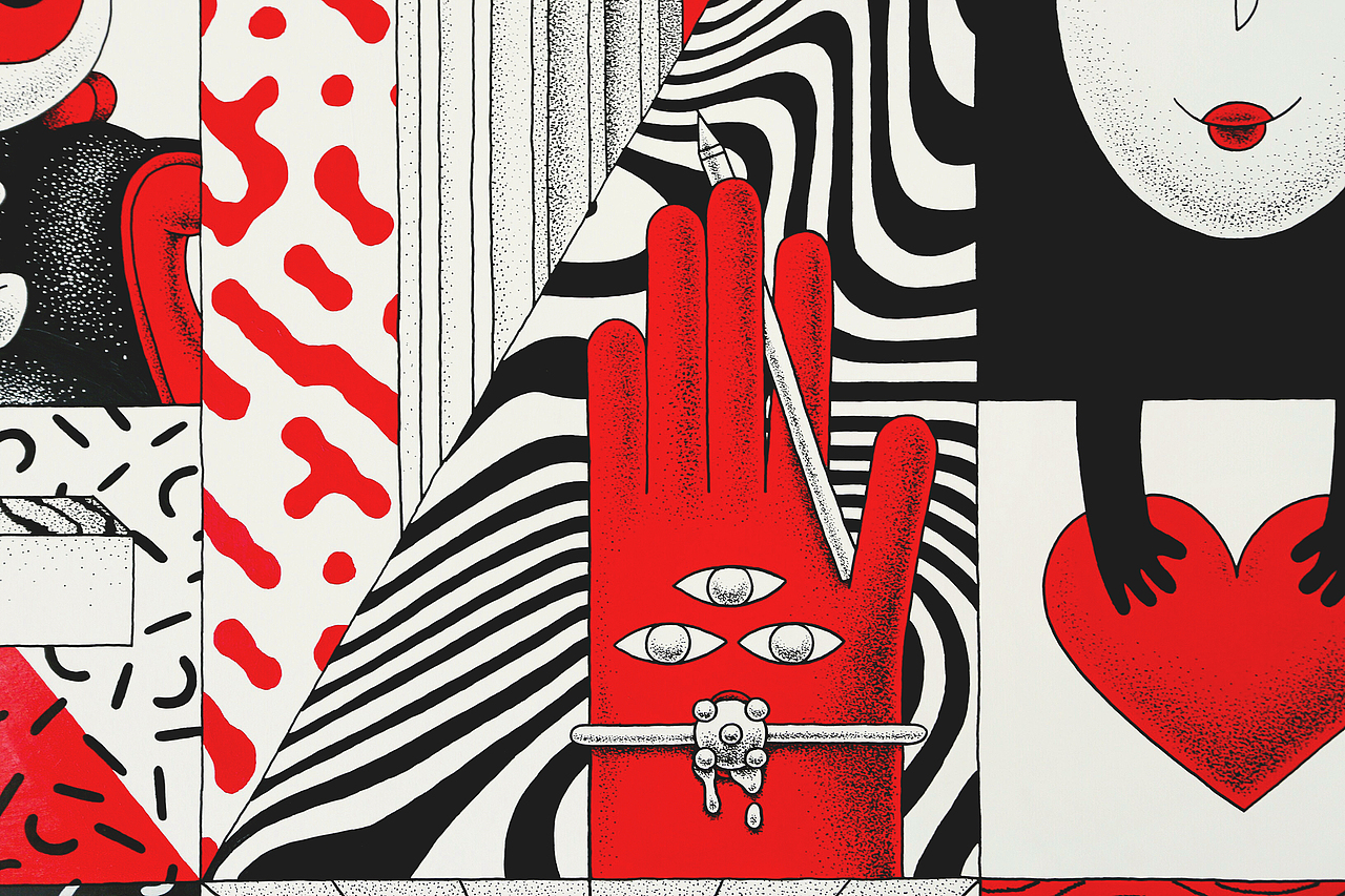 手绘企业文化墙 - 画了将近一个月（图ZMTE0Njk1MzQ4） - 商业插画 - 站酷设计师FELIX_勺子原创素材 - 站酷ZCOOL