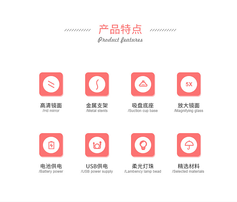 一个浴室镜的详情