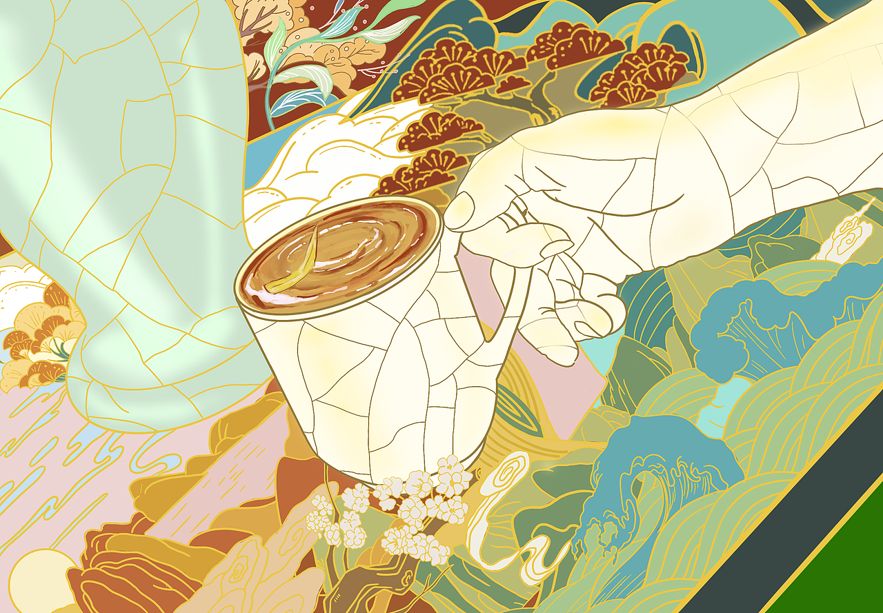 瓷母（图ZMjkwMTc3ODA0） - 艺术插画 - 站酷设计师哈尼柚原创素材 - 站酷ZCOOL