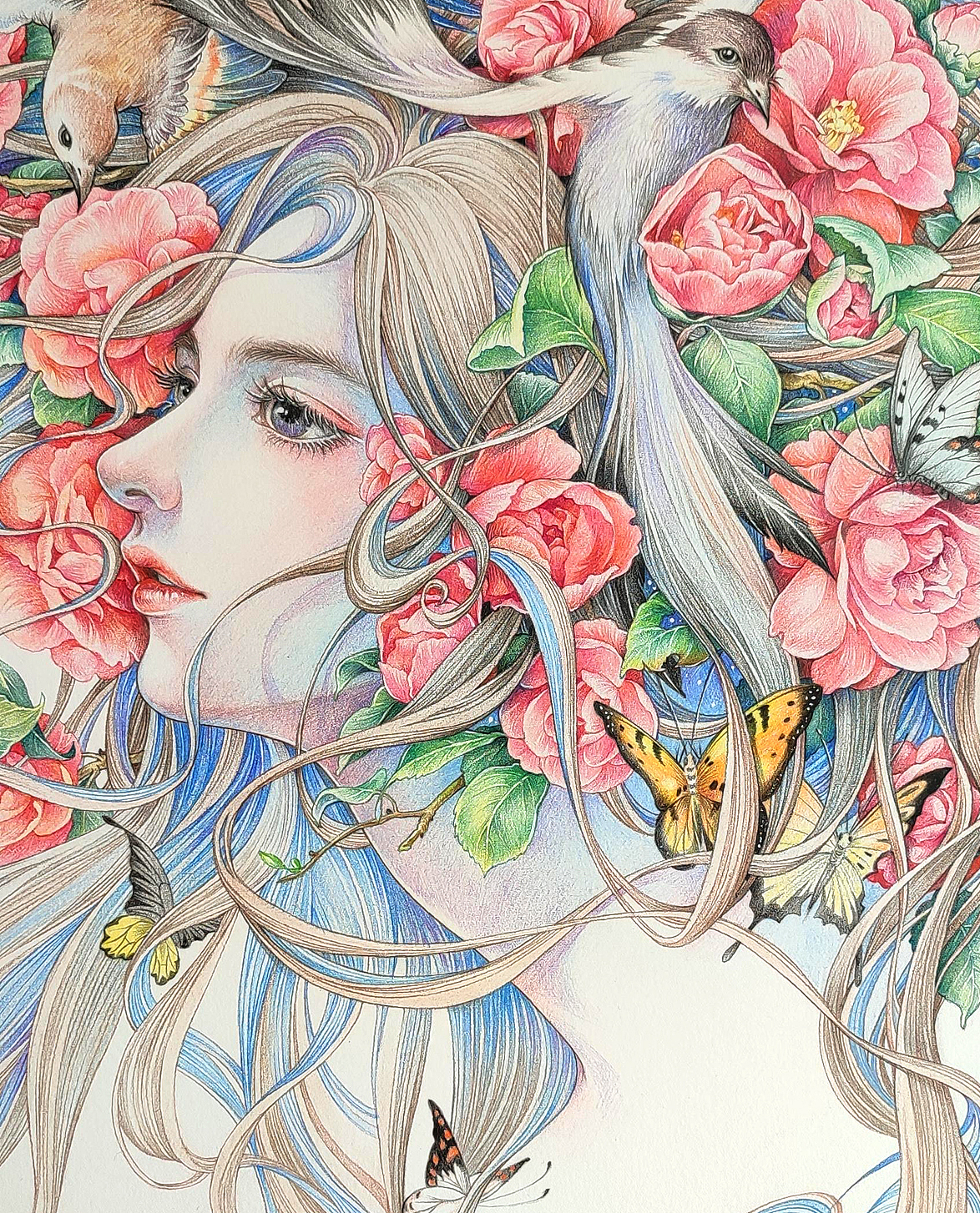 《山茶花》（图ZMjc3NTM5OTI0） - 绘画 - 站酷设计师kekebaby原创素材 - 站酷ZCOOL