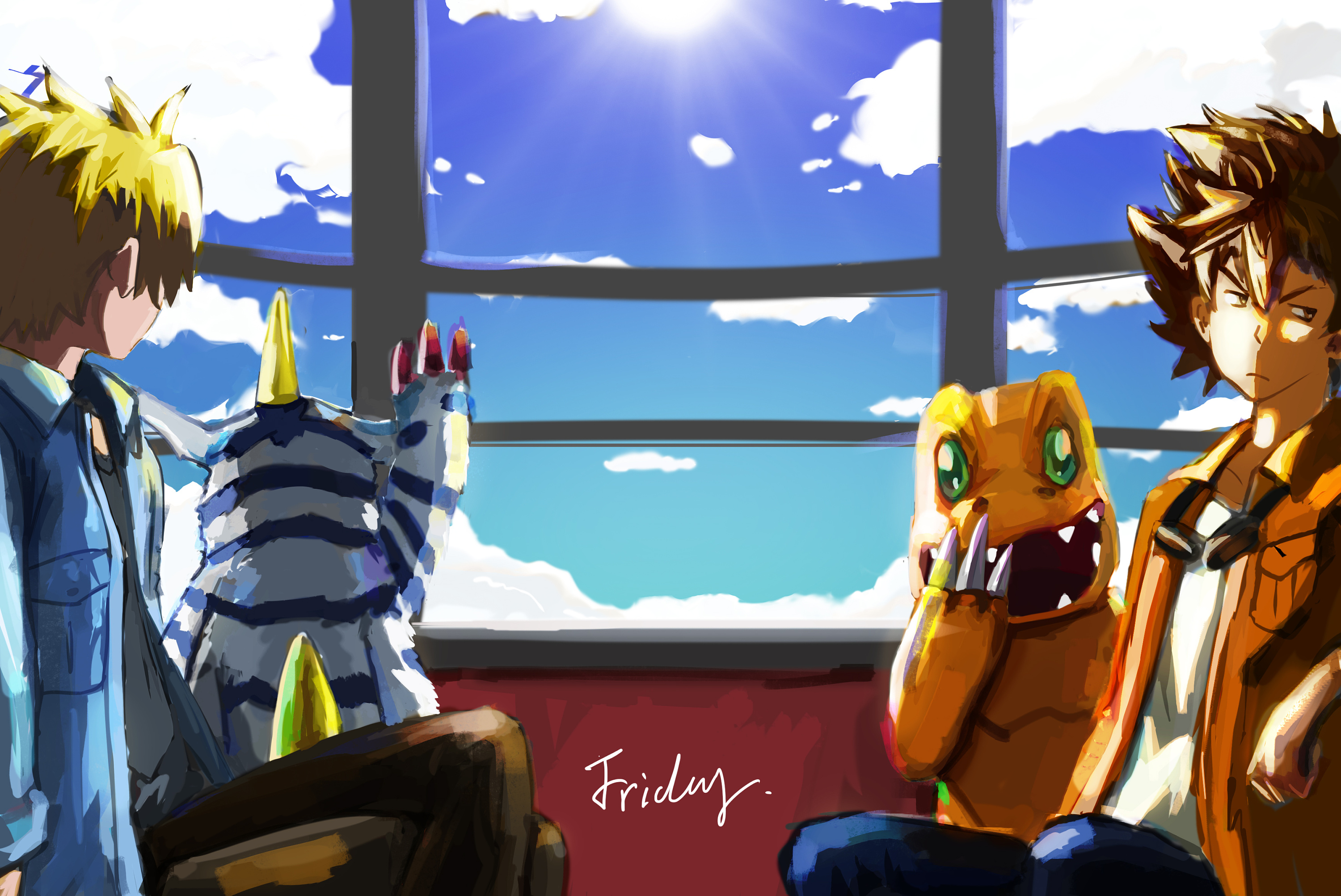 数码宝贝|插画|插画习作|乔乔乔friday - 原创作品 - 站酷 (zcool)