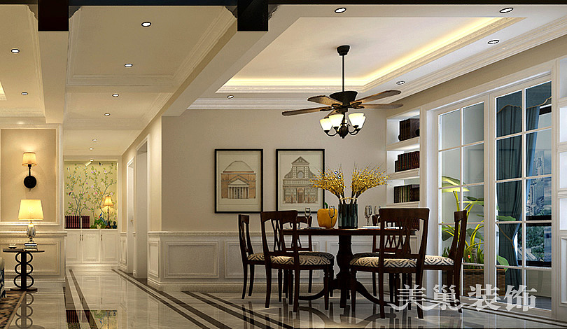 海龙香槟大道华城190平四室两厅装修效果图——餐厅
