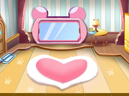 布置房间小游戏界面UI