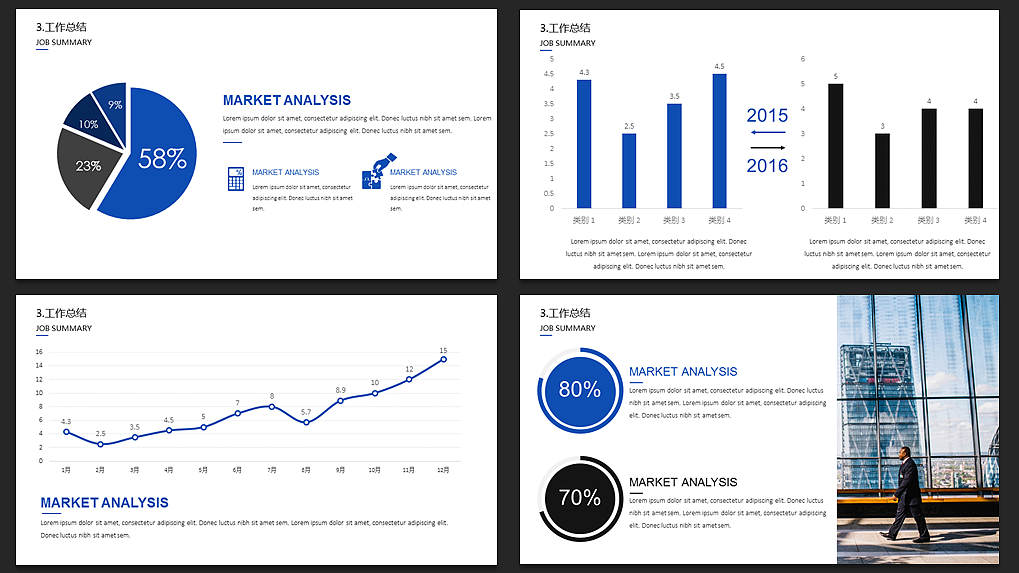 【耀你好看】蓝色清爽时尚年终总结汇报（图ZNjUzMDkyNzY=） - PPT/Keynote - 站酷设计师熊猫大人pandaren原创素材 - 站酷ZCOOL