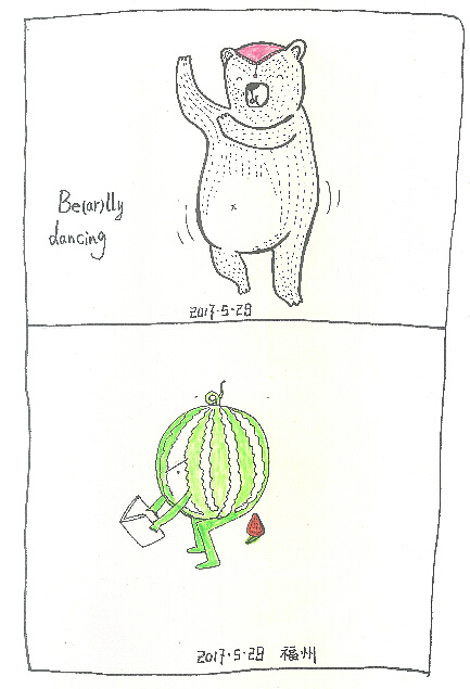 素描漫画练习作业