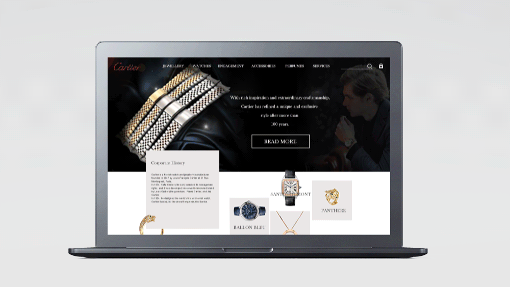 卡地亚官网重做（图ZMTkzMjQzMTI4） - 企业官网 - 站酷设计师范tastic原创素材 - 站酷ZCOOL