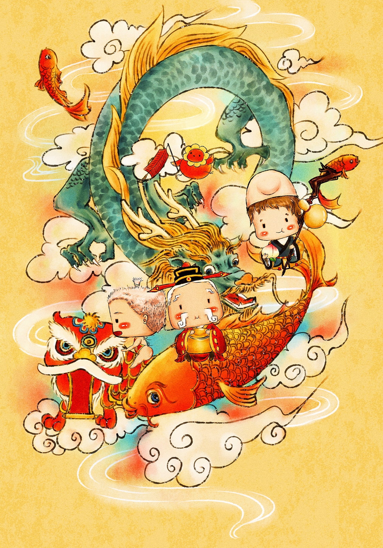 孔丘丘系列插图（图ZMTQ0ODUxMTI4） - 创作习作 - 站酷设计师涑兮原创素材 - 站酷ZCOOL